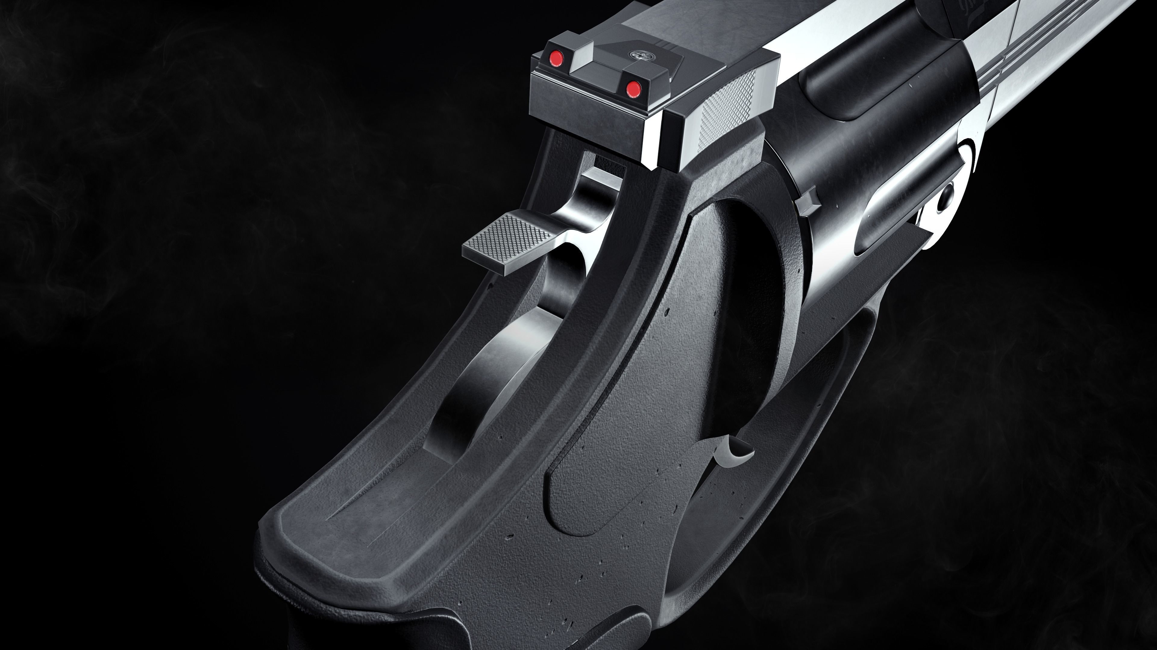 MP-412 REX Game-ready Low-poly 3D model_5
