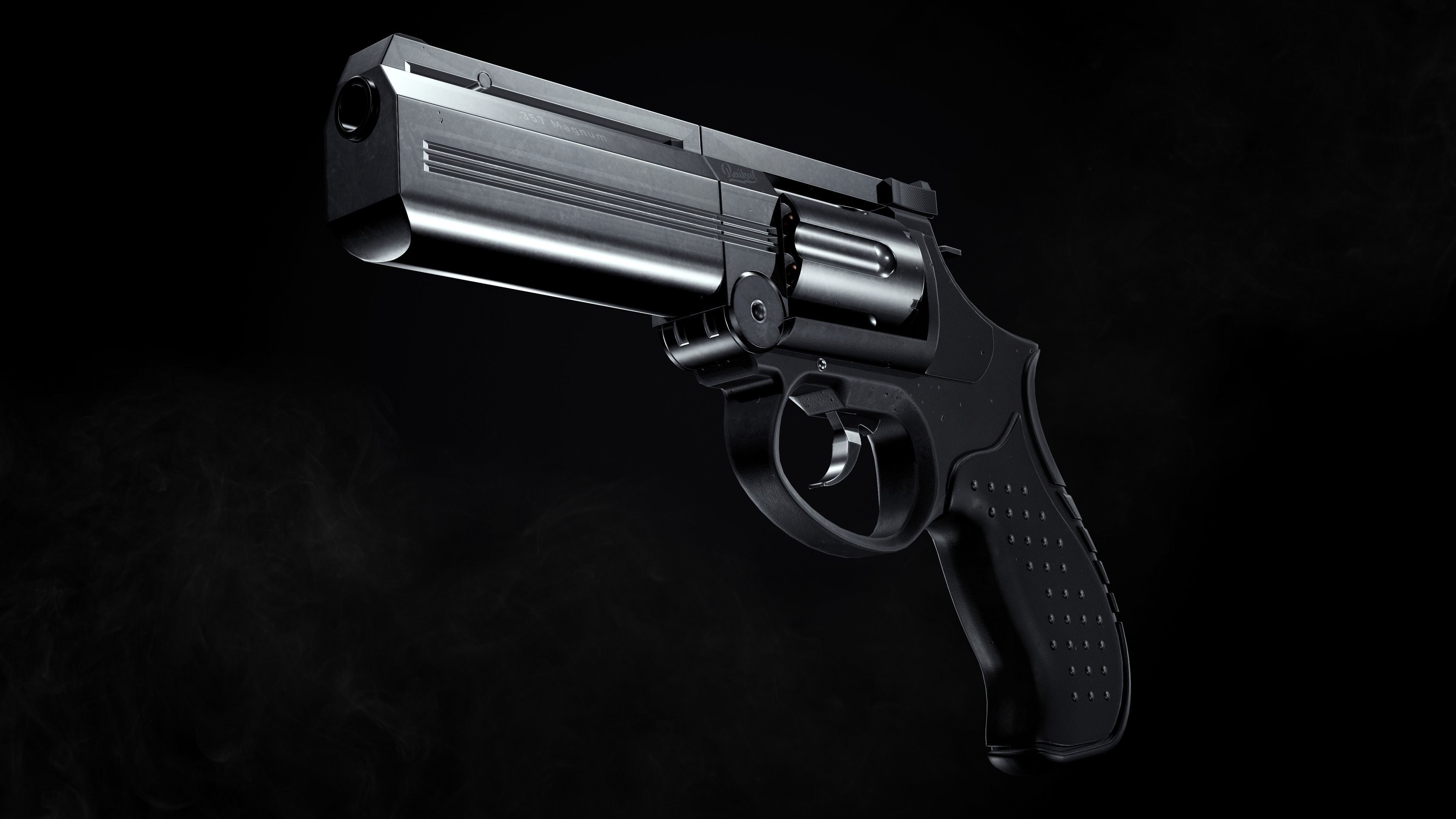 MP-412 REX Game-ready Low-poly 3D model_7