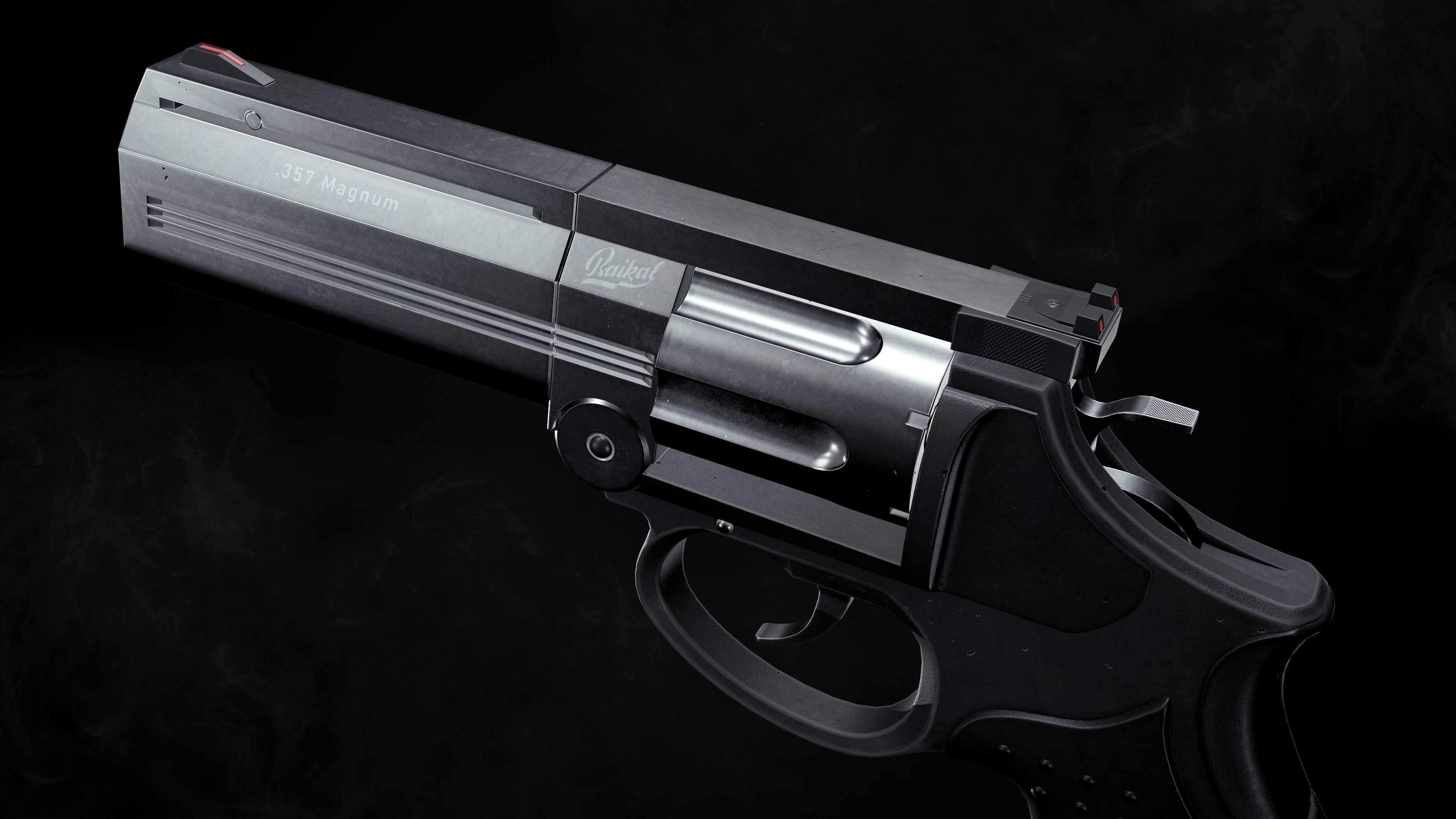 MP-412 REX Game-ready Low-poly 3D model_8