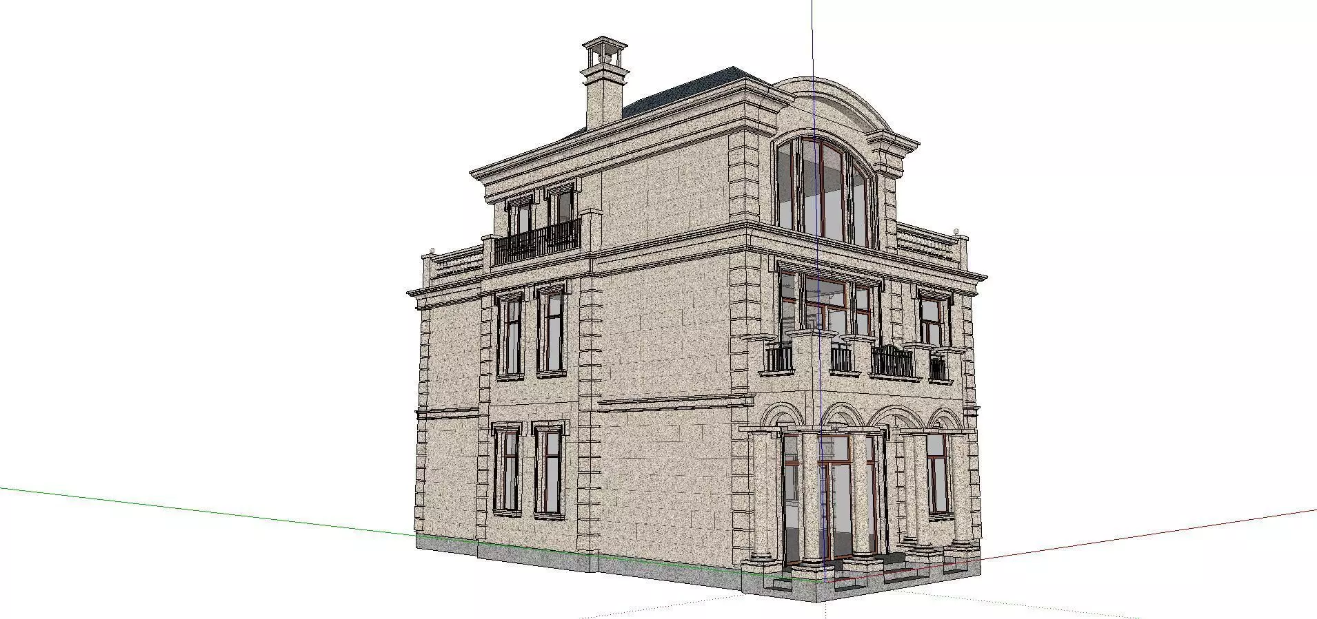 High-end-noble-villa area-031 3D model