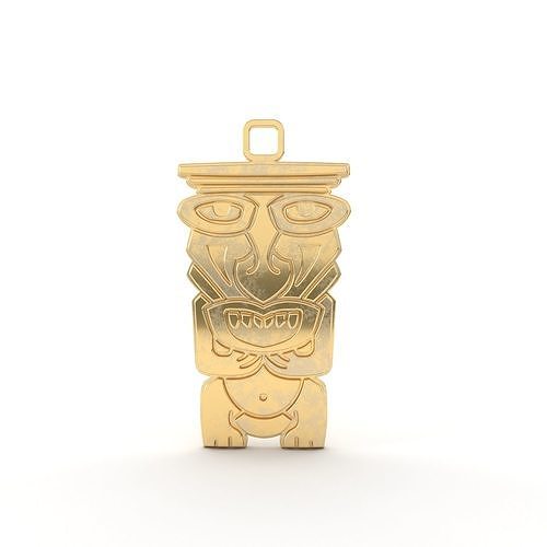 Maori pendant jewelry 07 3D print model
