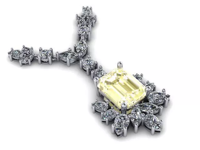 diamond necklace 160 3D print model