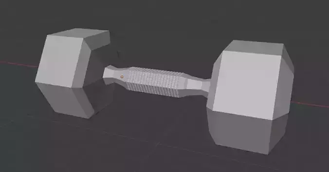 Low Poly Dumbell dumbbell
