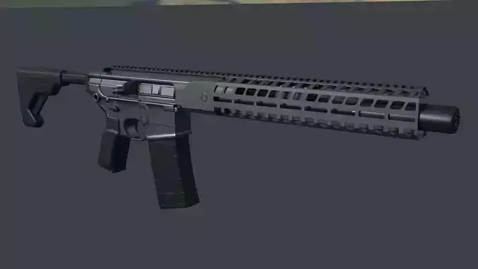 SIG MCX Virtus Low-poly 3D model