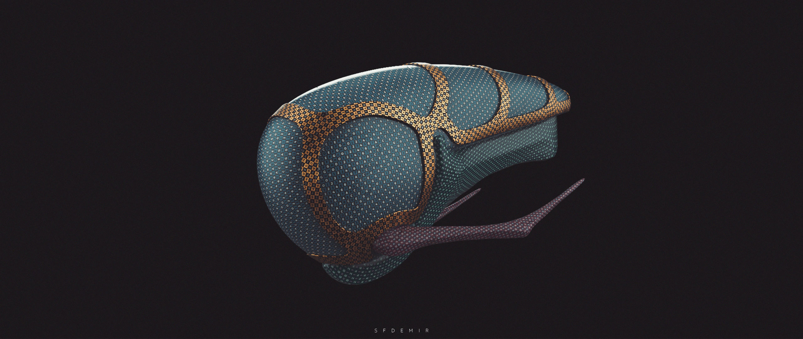 Aurora U4 Alien Spaceship Low-poly 3D model_6