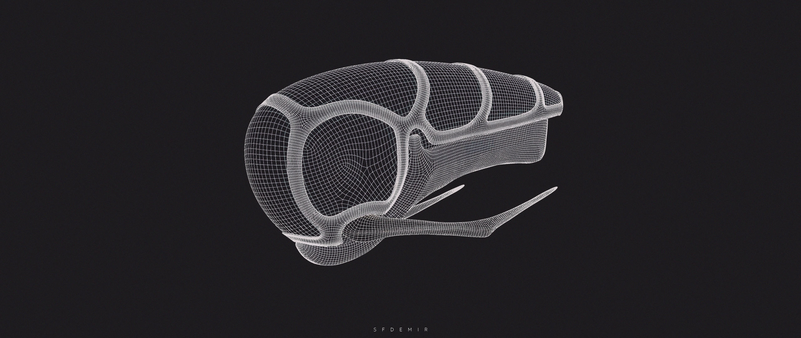 Aurora U4 Alien Spaceship Low-poly 3D model_16