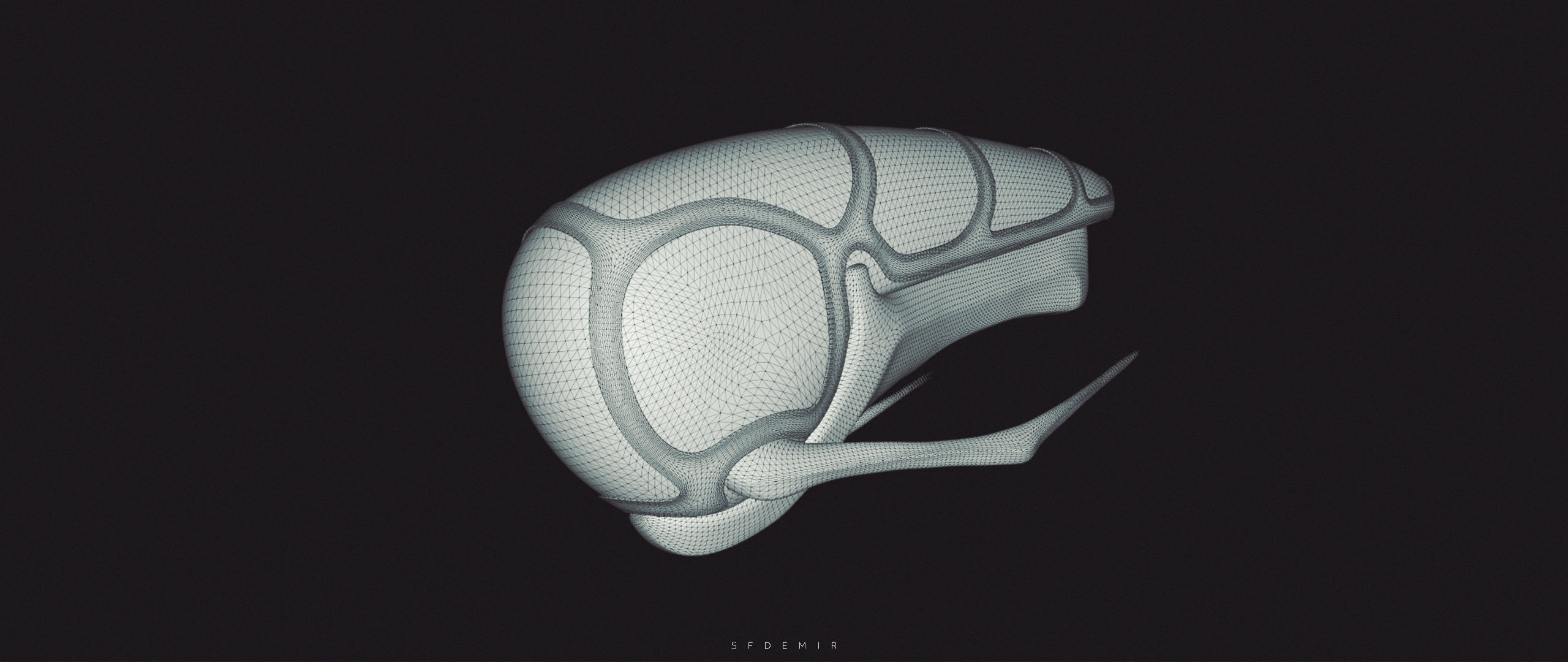 Aurora U4 Alien Spaceship Low-poly 3D model_9