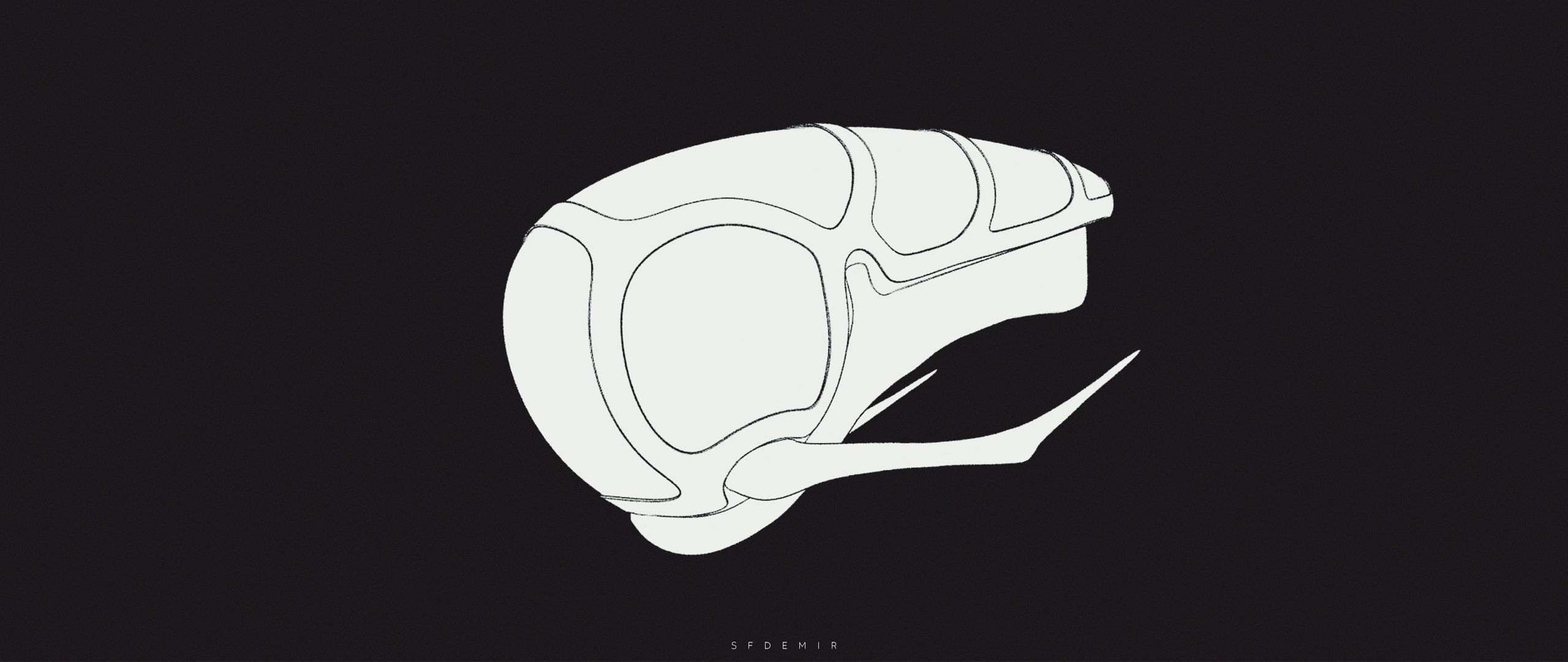 Aurora U4 Alien Spaceship Low-poly 3D model_7