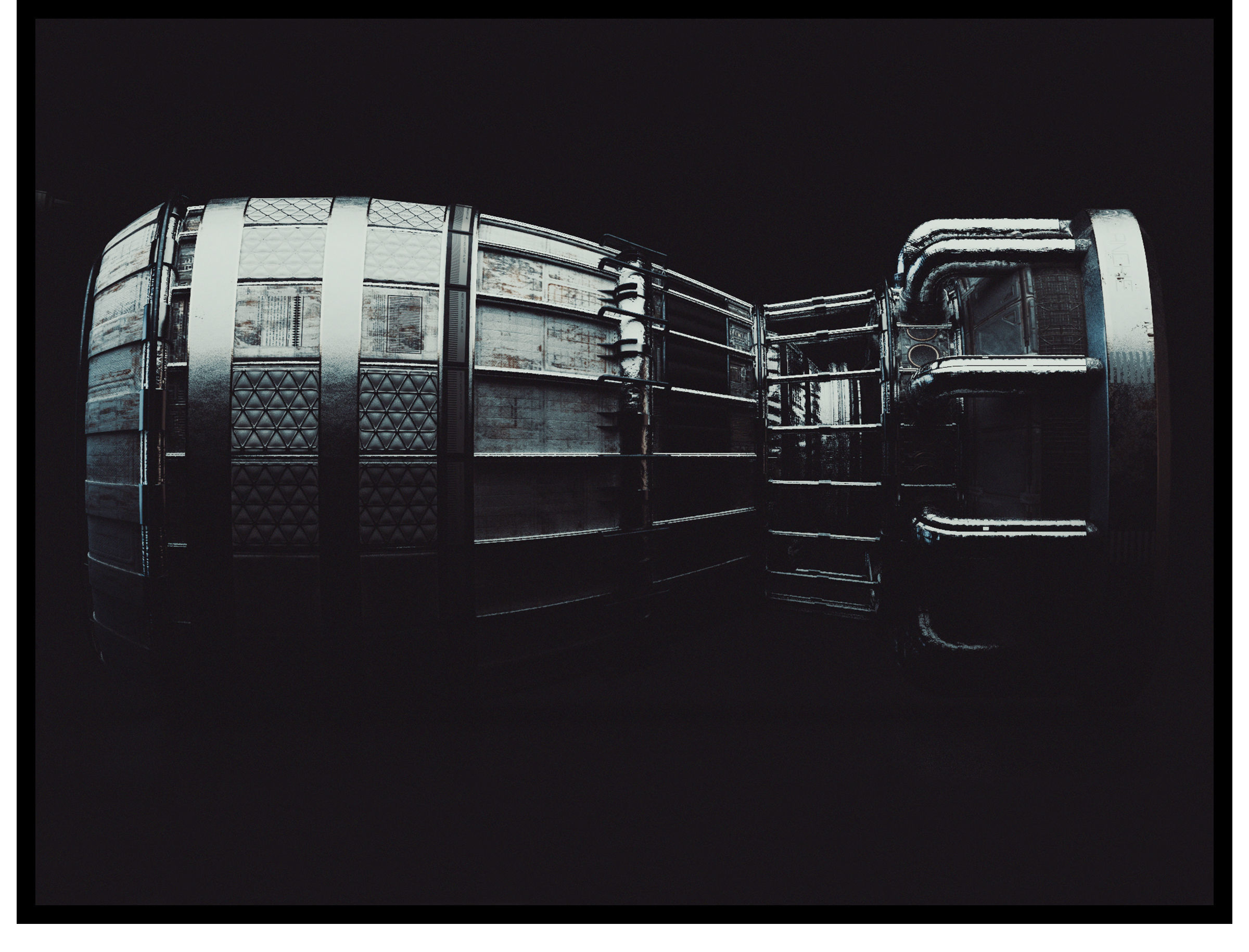 Avalanche Space Engine Low-poly 3D model_2