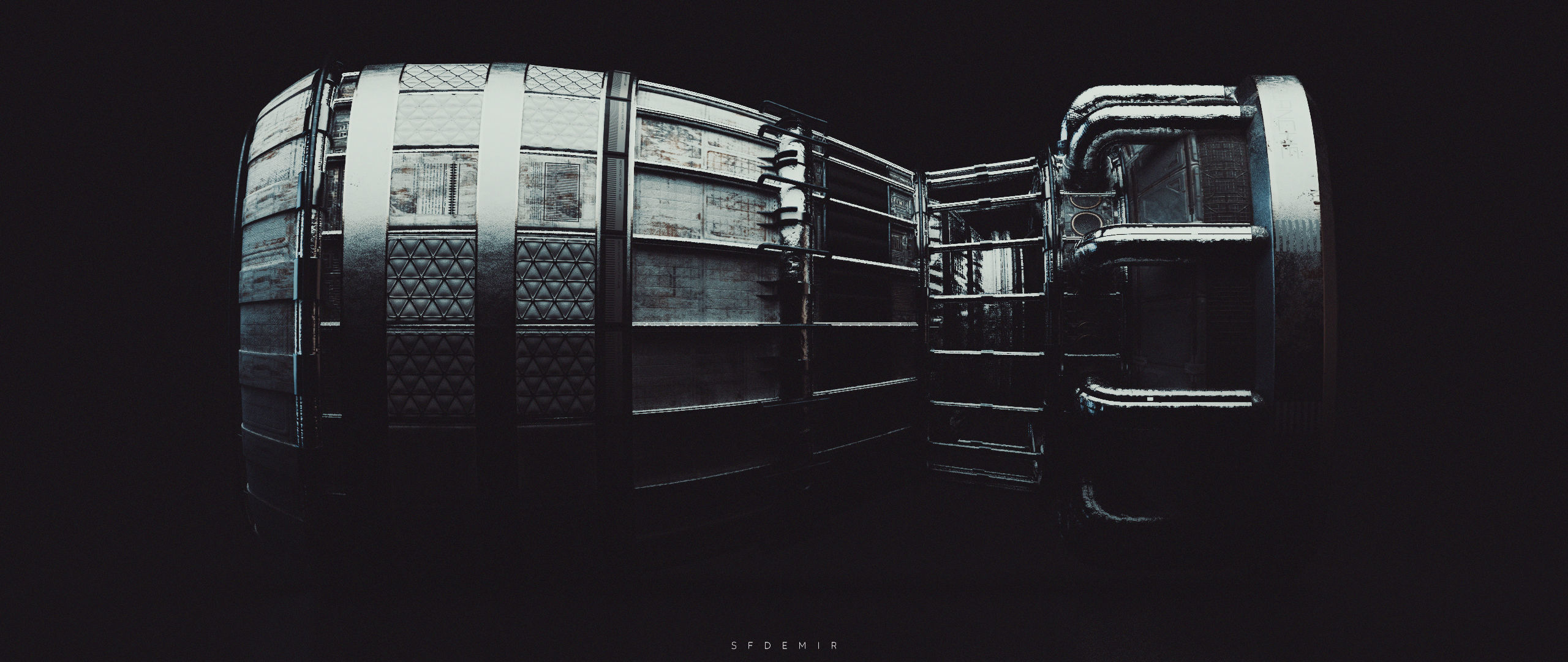 Avalanche Space Engine Low-poly 3D model_31