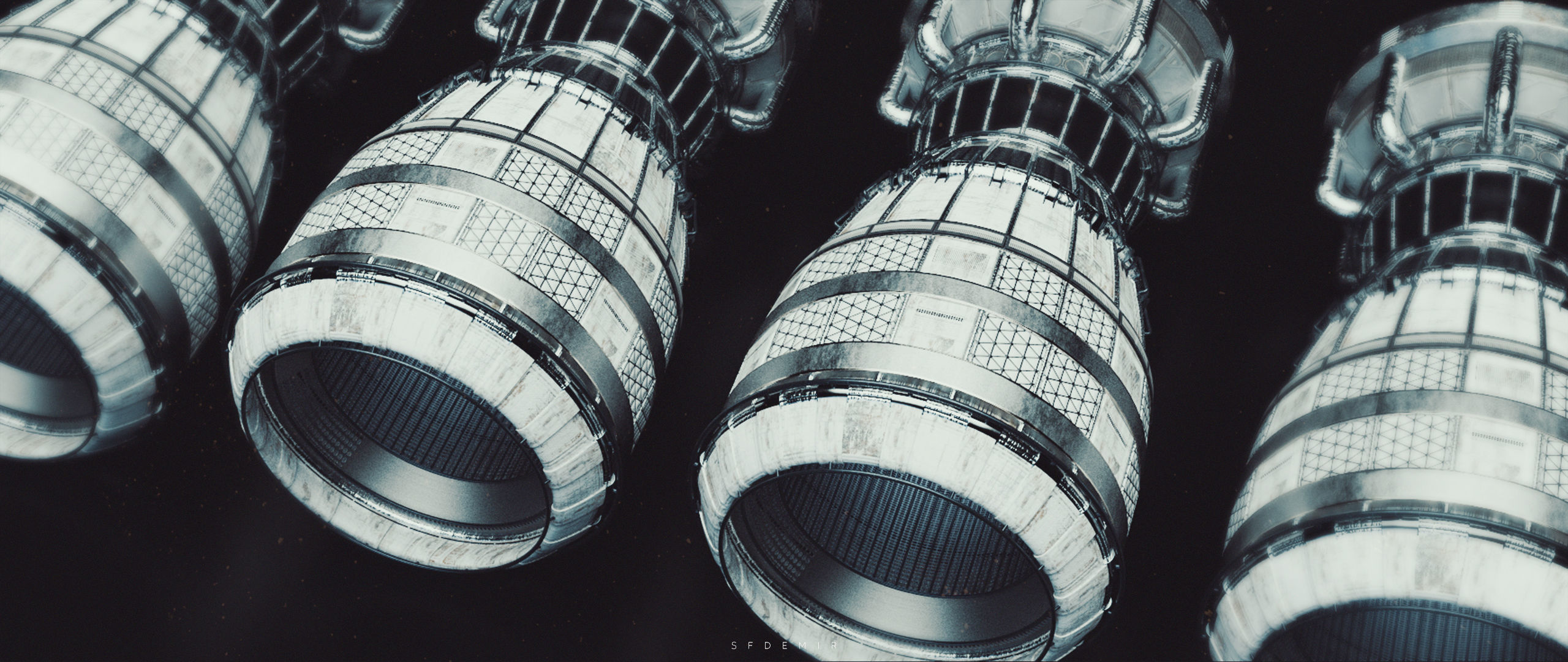 Avalanche Space Engine Low-poly 3D model_27