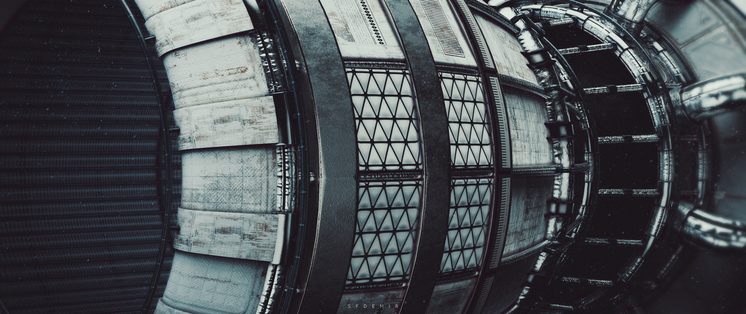 Avalanche Space Engine Low-poly 3D model_21