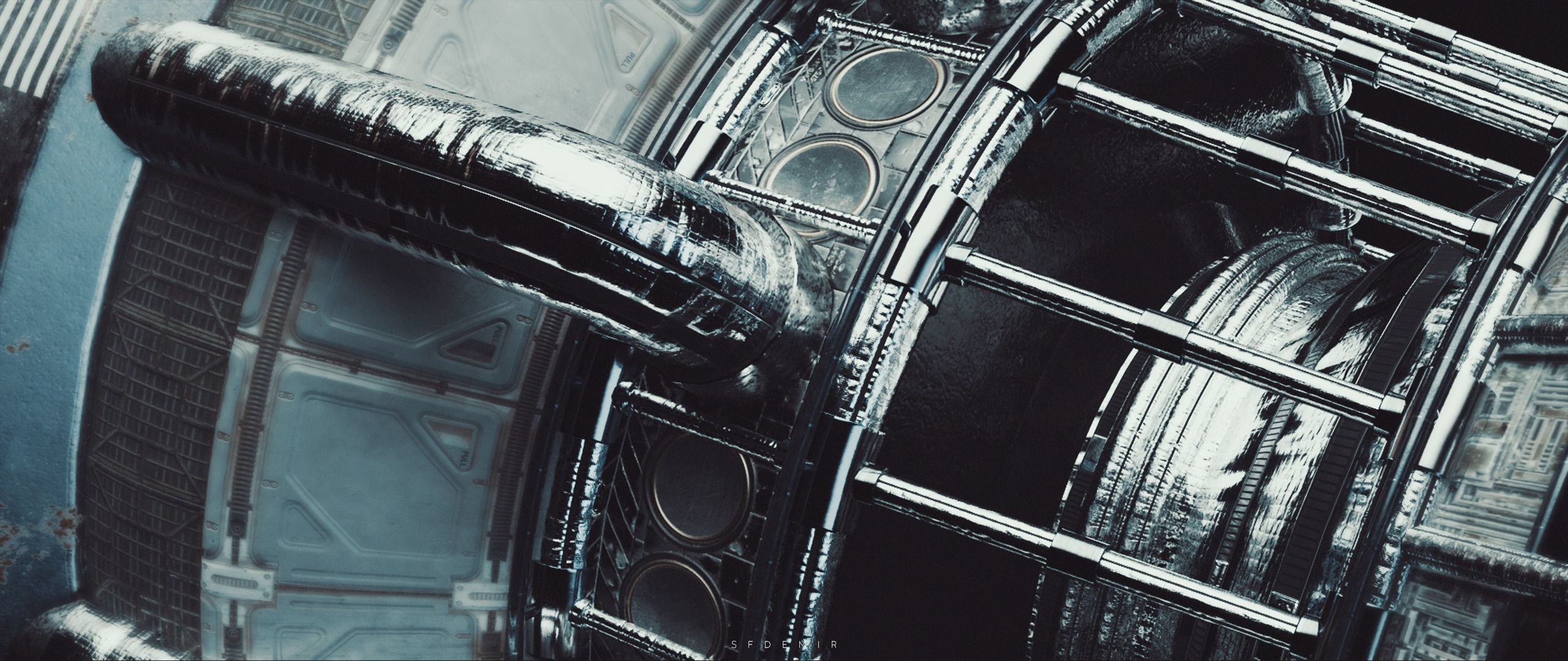 Avalanche Space Engine Low-poly 3D model_11