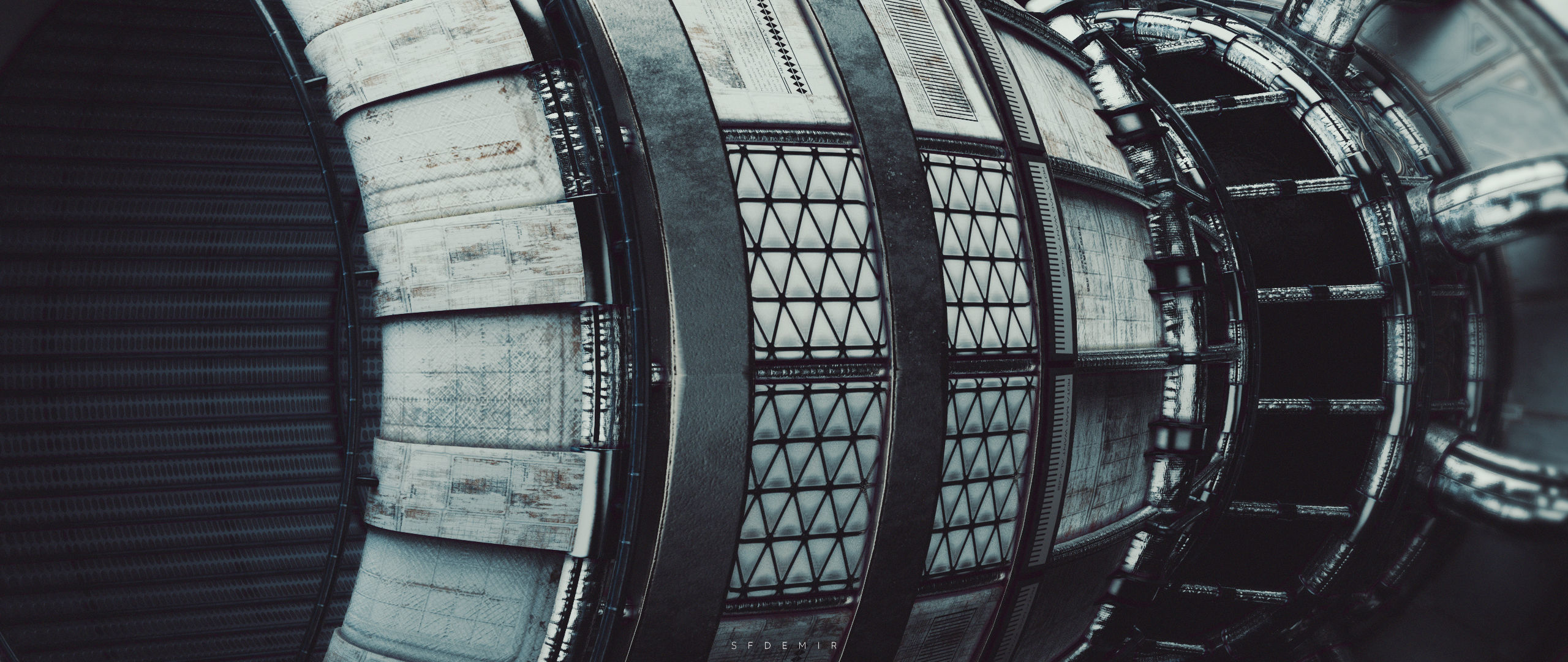 Avalanche Space Engine Low-poly 3D model_3