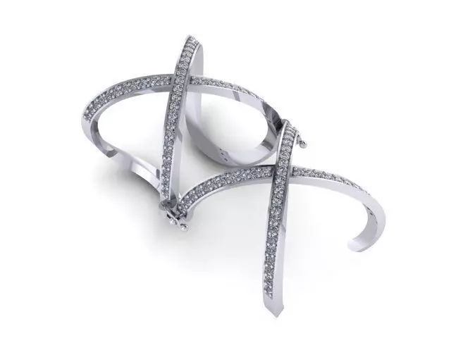 seperatable cross ring 162 3D print model_0