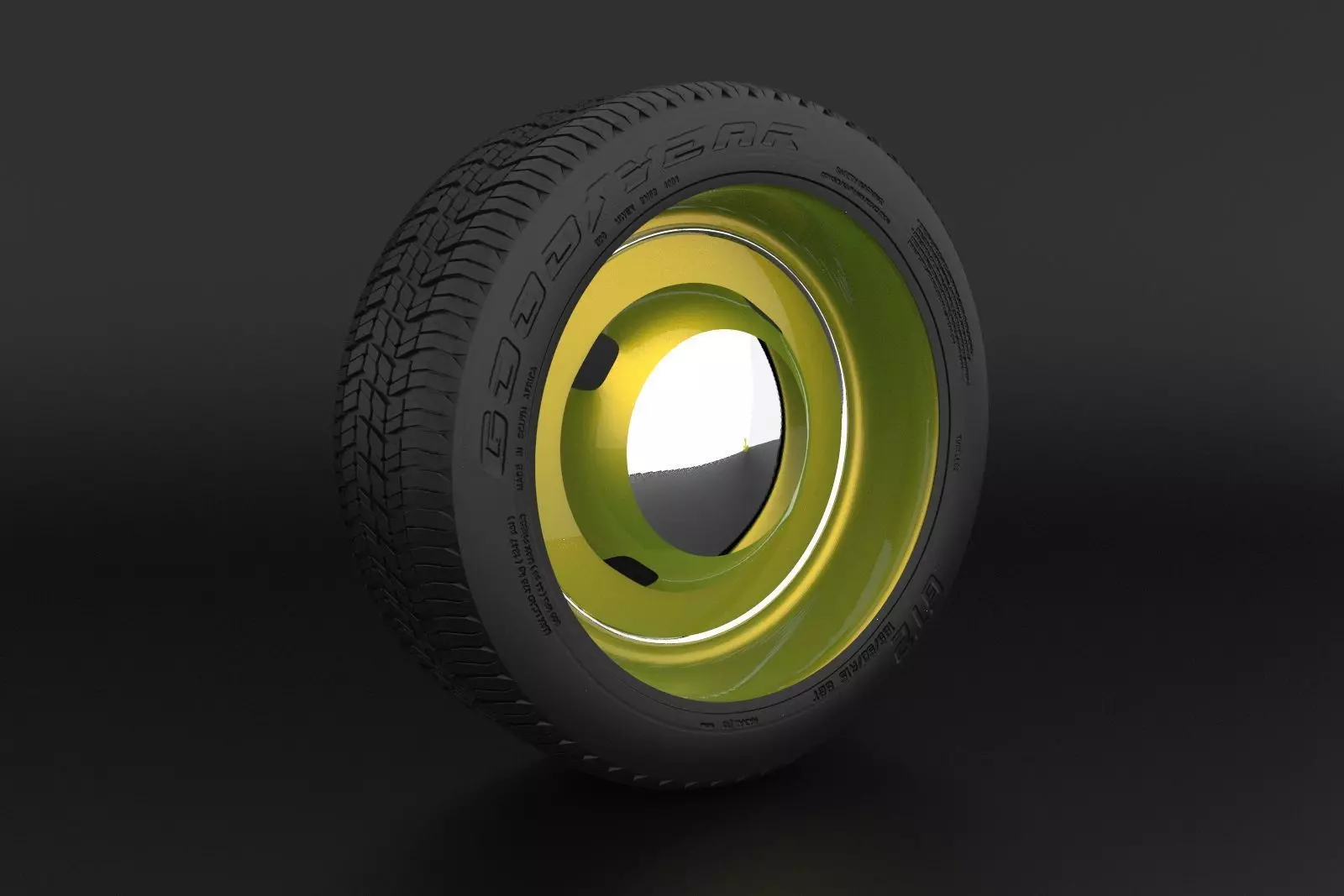 Old car rims hotrod Free 3D model