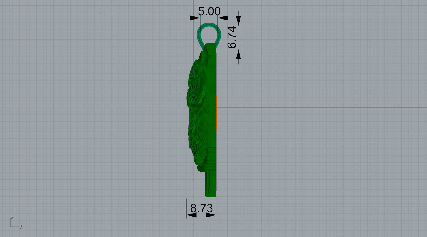 Owl pendant N - 225 3D print model_10