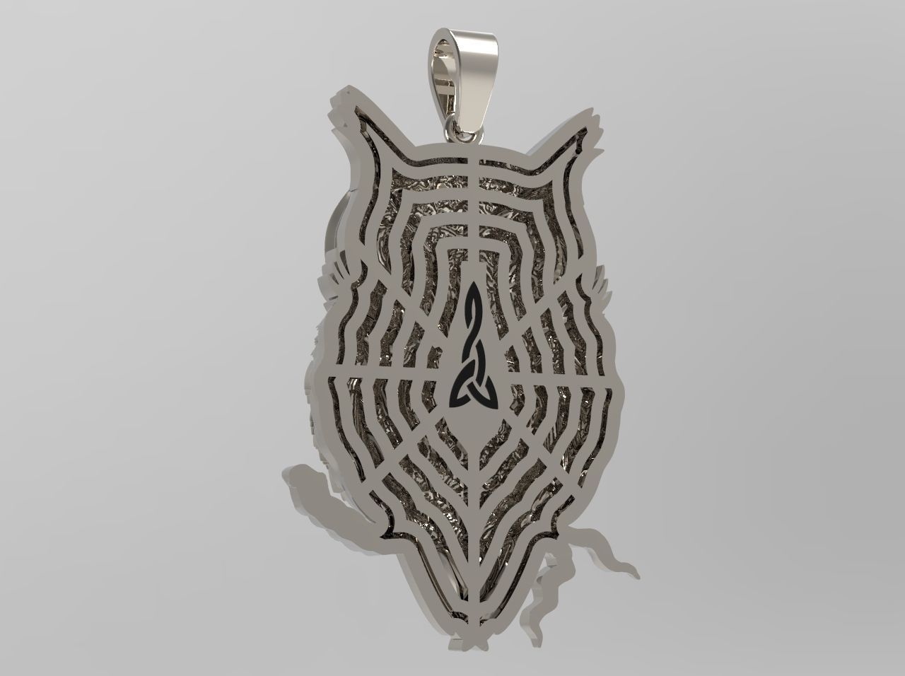 Owl pendant N - 225 3D print model_4