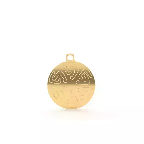 Native American pendant 09 circular