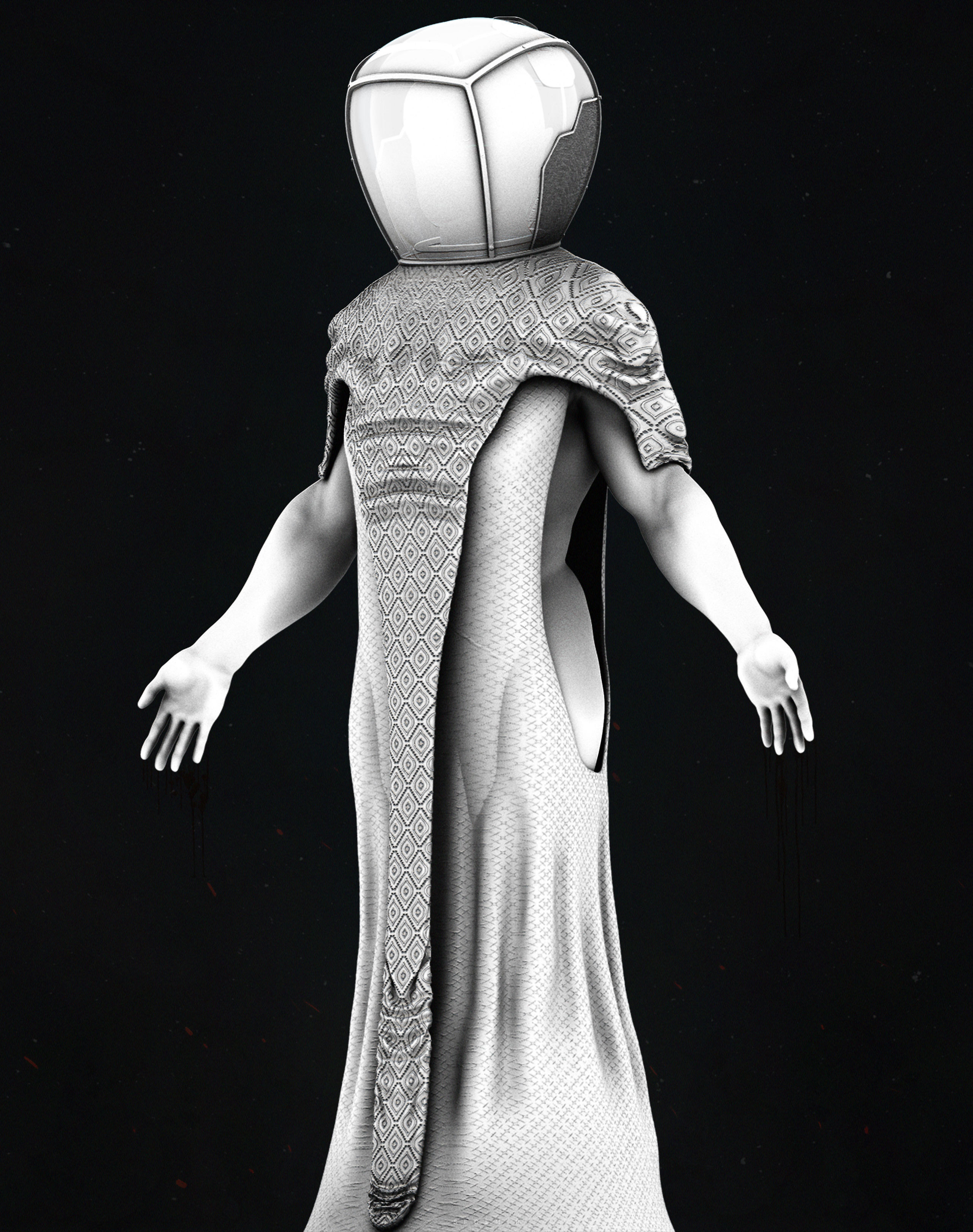 Priest 3D model_3