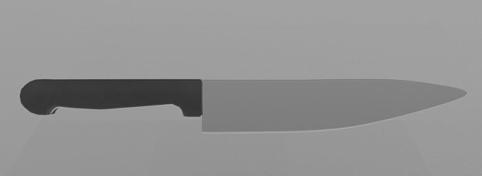 Chef Knife  Free low-poly 3D model