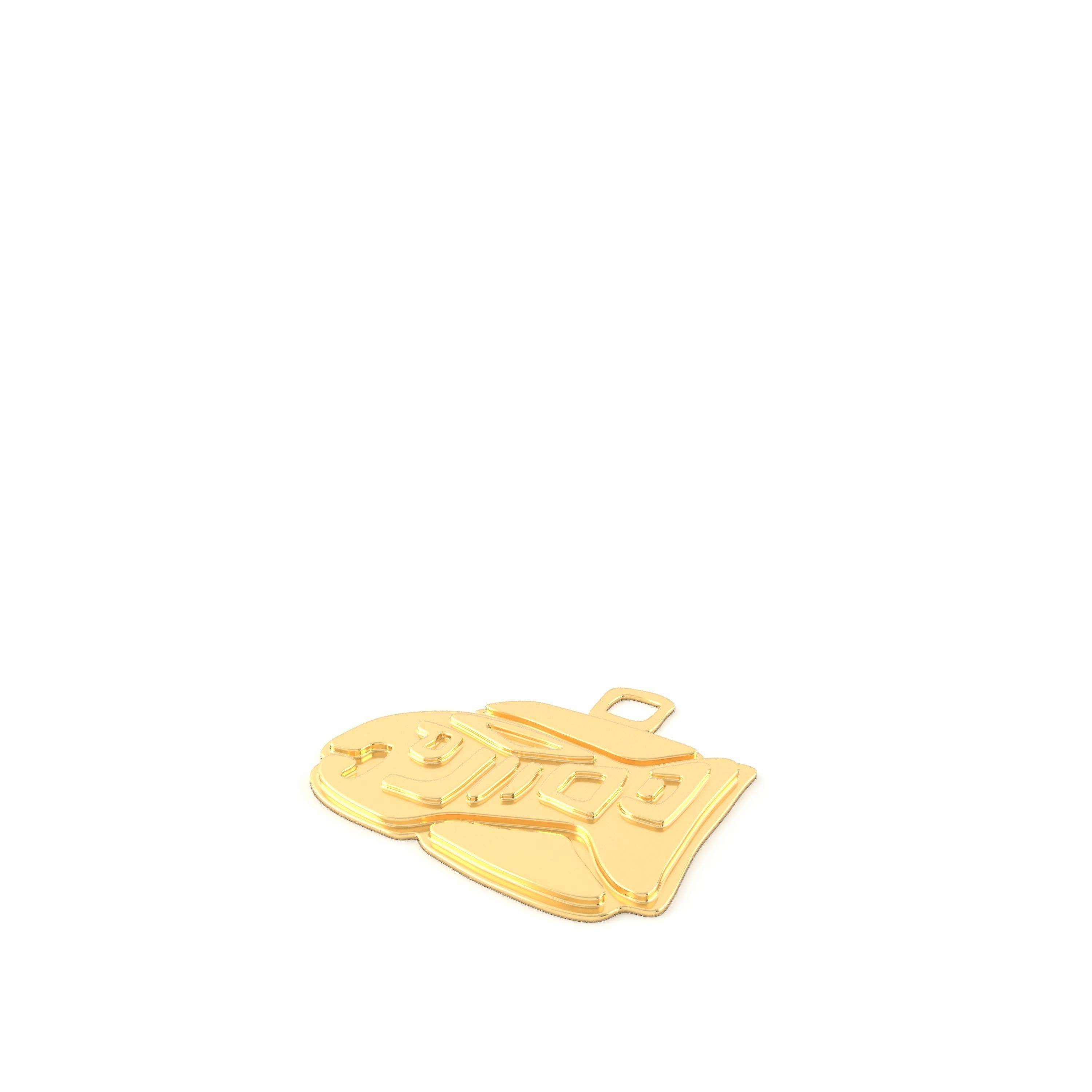 Native American pendant  shark  3D print model_9