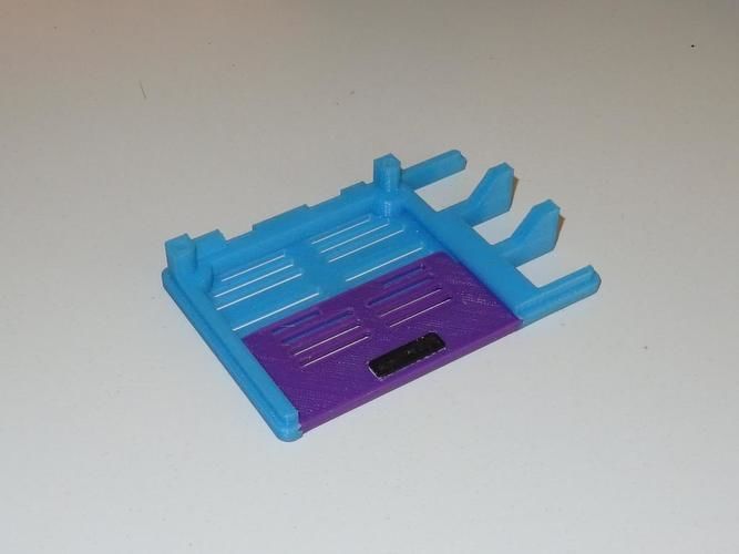 Raspberry Pi2 Pi3 Case with GPIO sliding door 3D print model_4