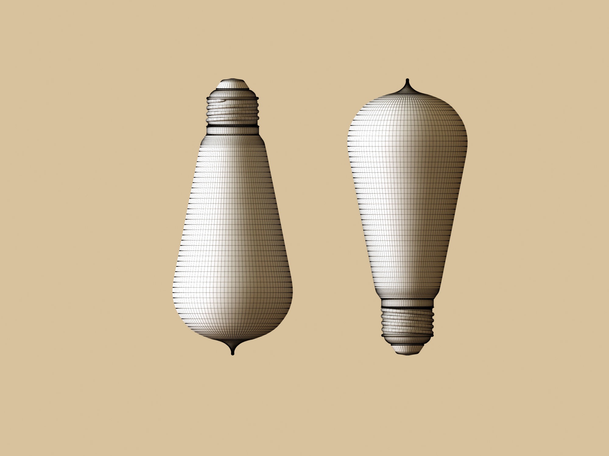 Edison  Bulb 3D model_1