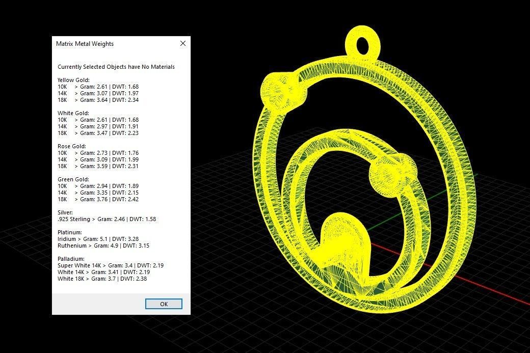 Pendant with pearl gems 3dm stl CAD 3D print model_5