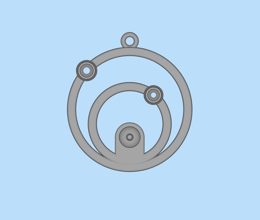 Pendant with pearl gems 3dm stl CAD 3D print model_23