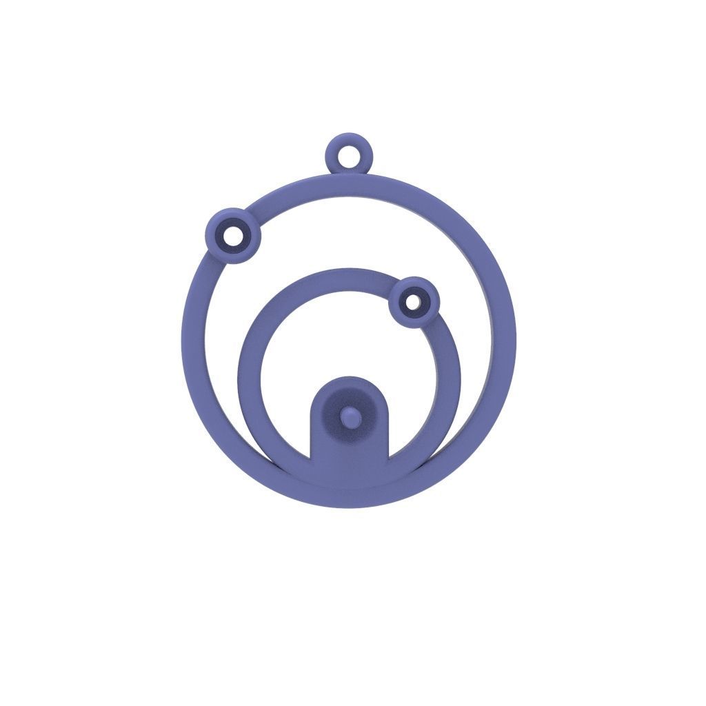 Pendant with pearl gems 3dm stl CAD 3D print model_18