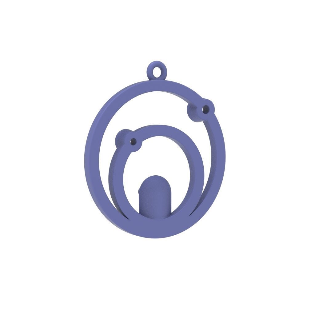 Pendant with pearl gems 3dm stl CAD 3D print model_20