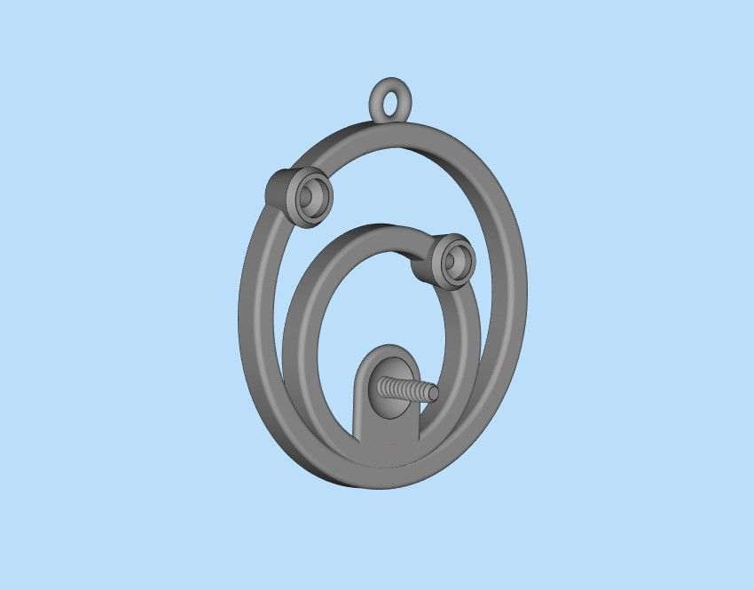 Pendant with pearl gems 3dm stl CAD 3D print model_22