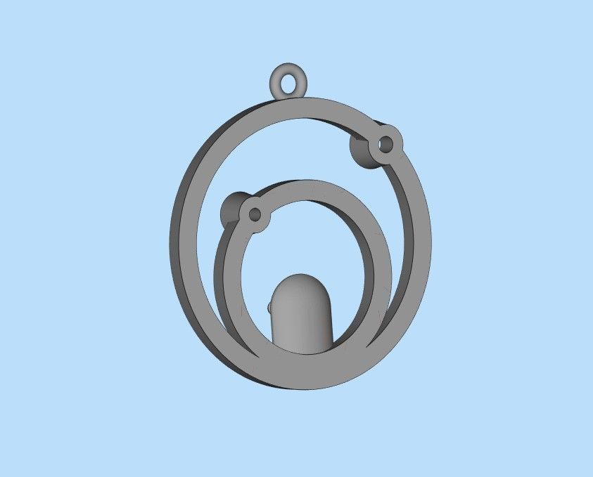 Pendant with pearl gems 3dm stl CAD 3D print model_25