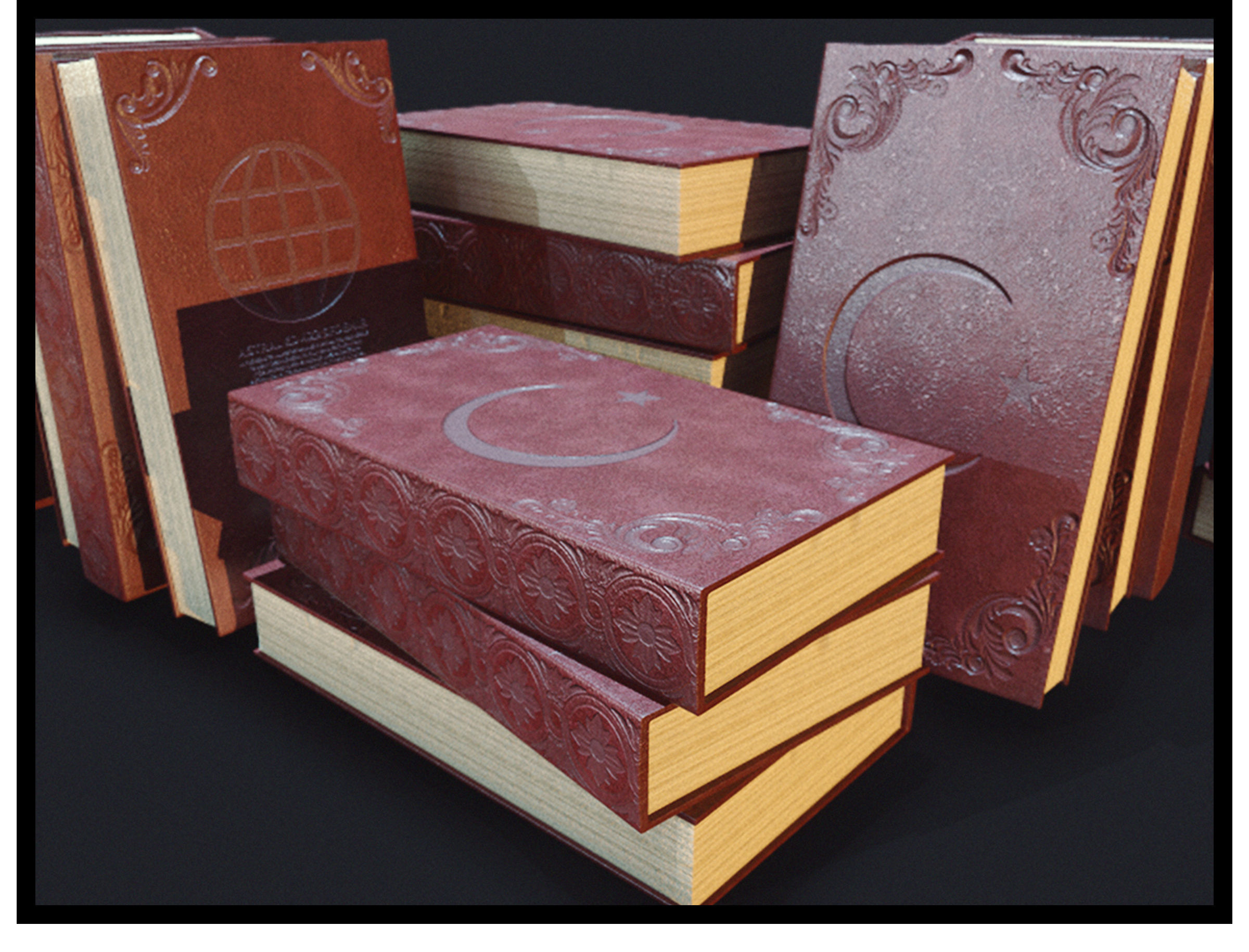 Turkish Old Book PBR Low-poly 3D model_1