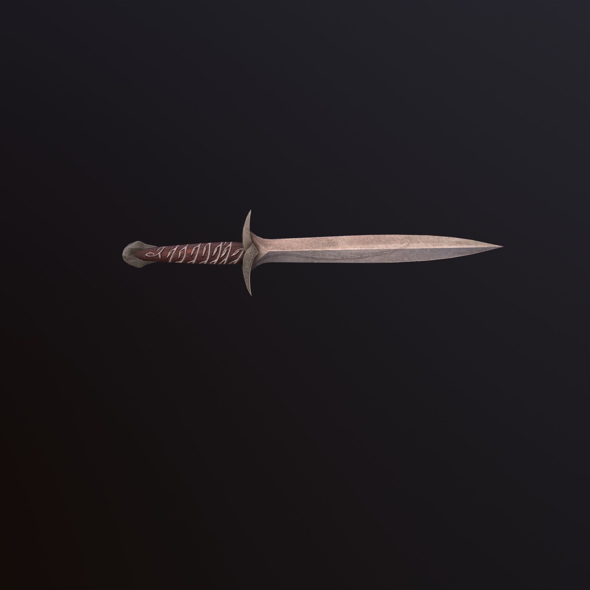 Sting Sword Low-poly 3D model_4