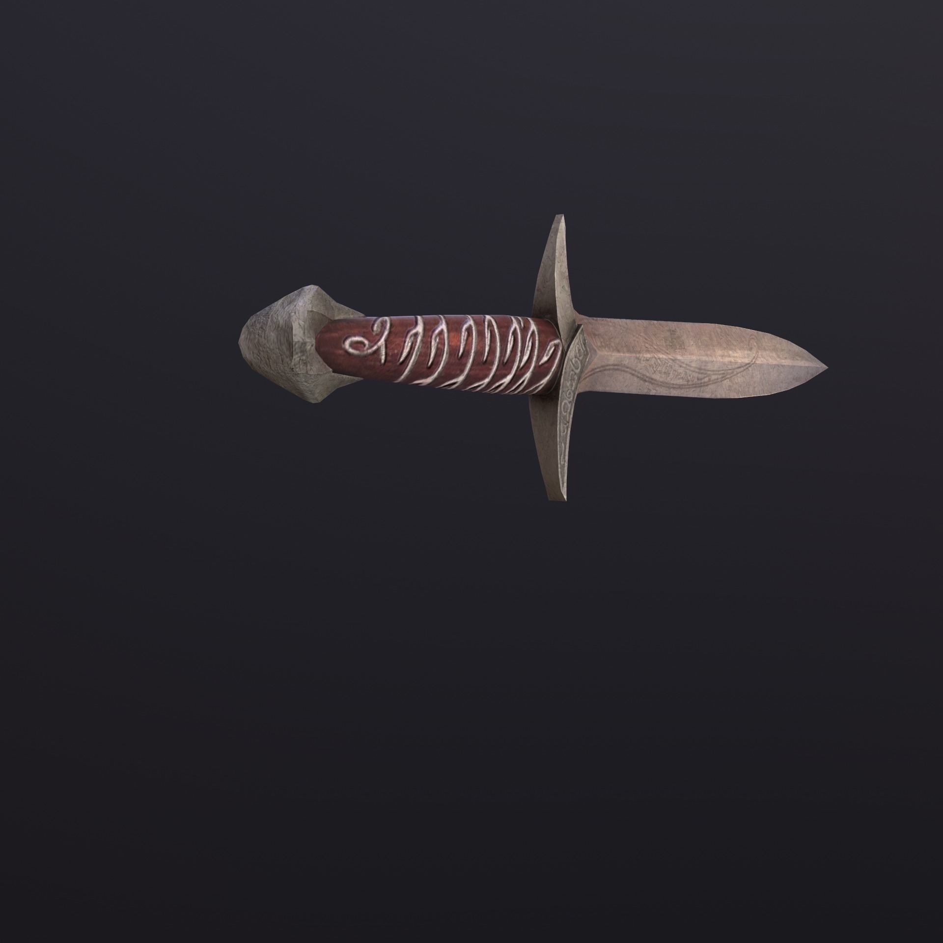 Sting Sword Low-poly 3D model_5