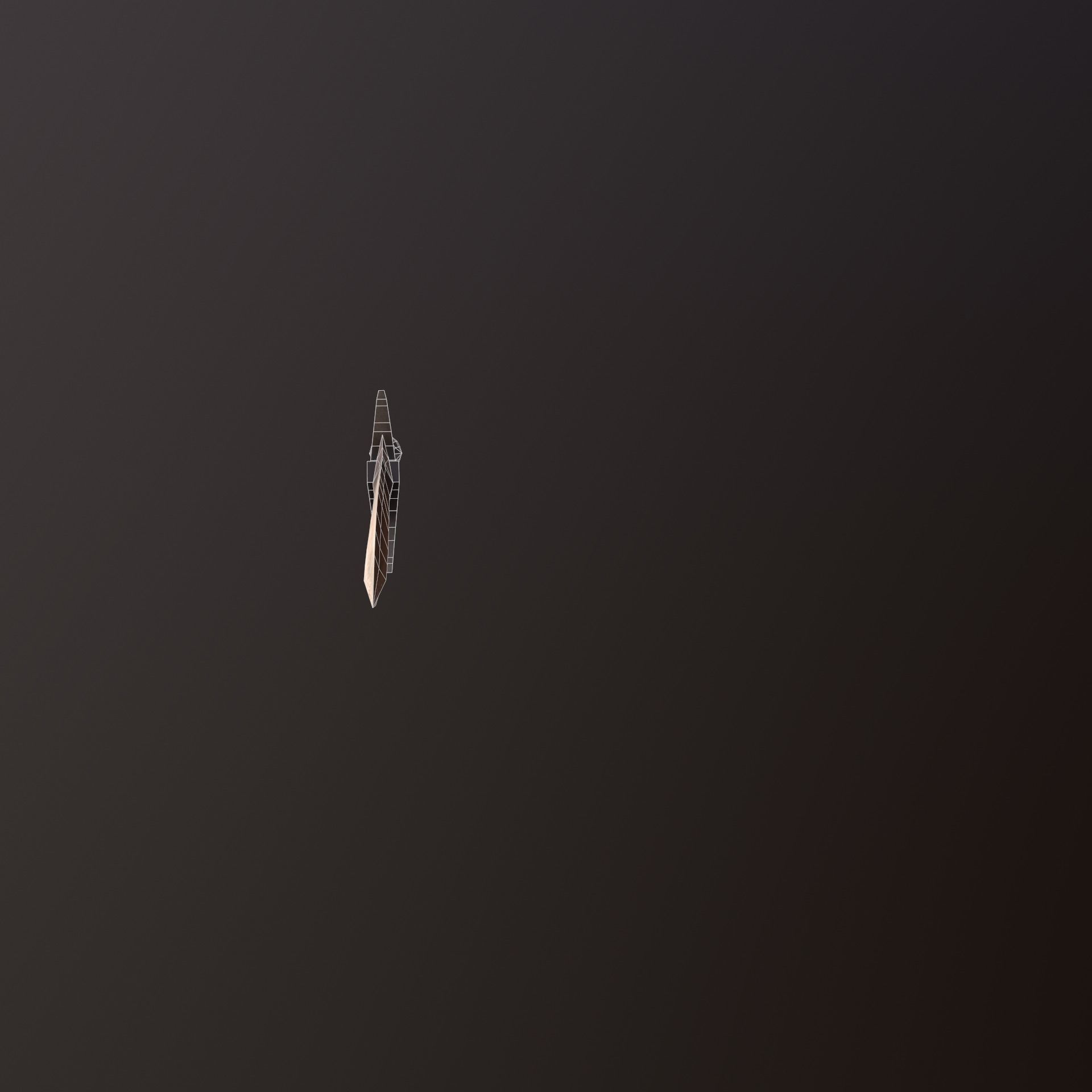 Sting Sword Low-poly 3D model_8