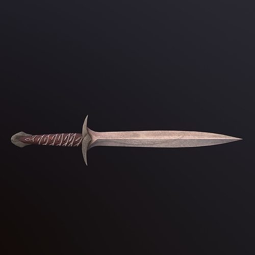 Sting Sword Low-poly 3D model