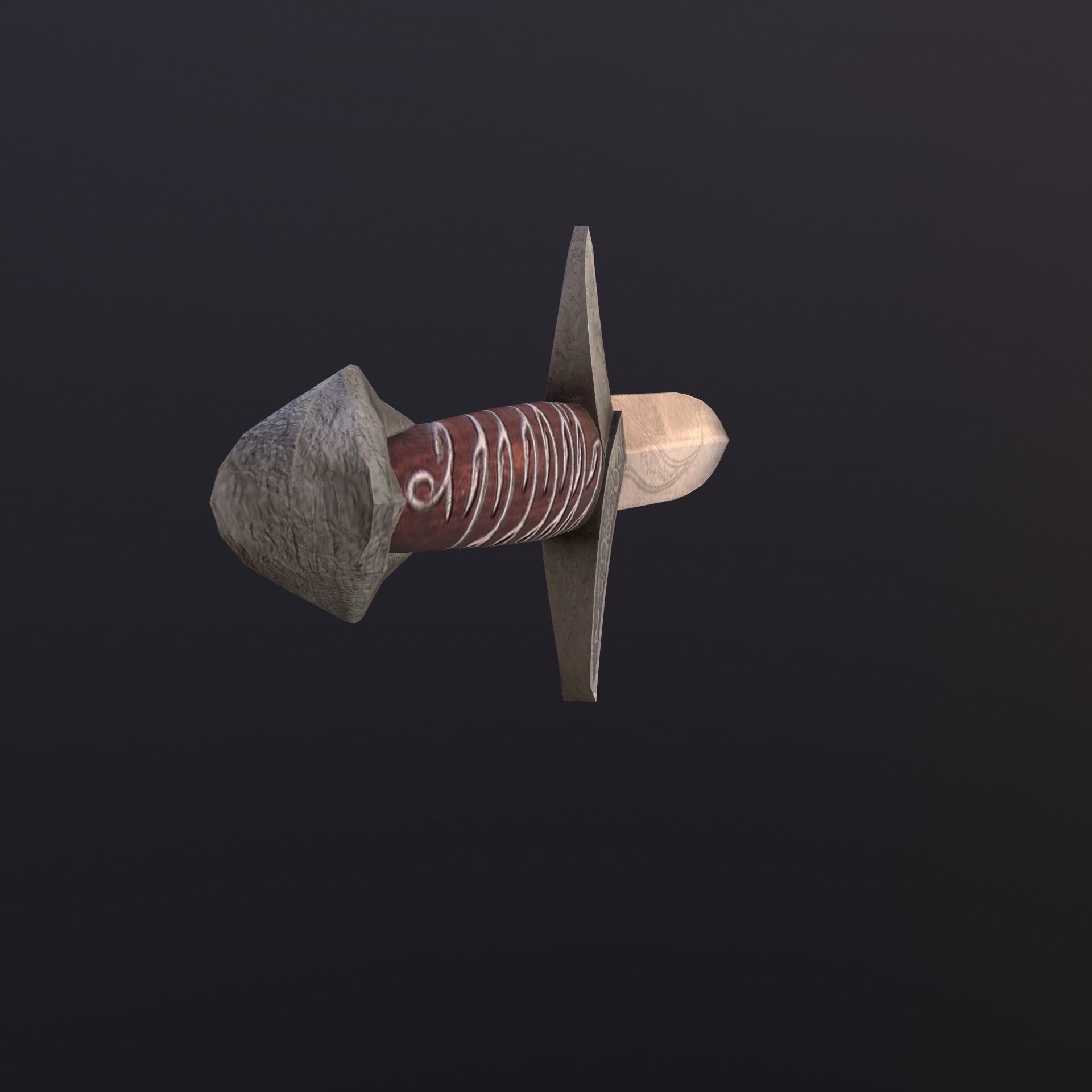 Sting Sword Low-poly 3D model_10