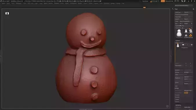 Snowman 3d print model