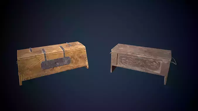 Viking Chests Game-Ready