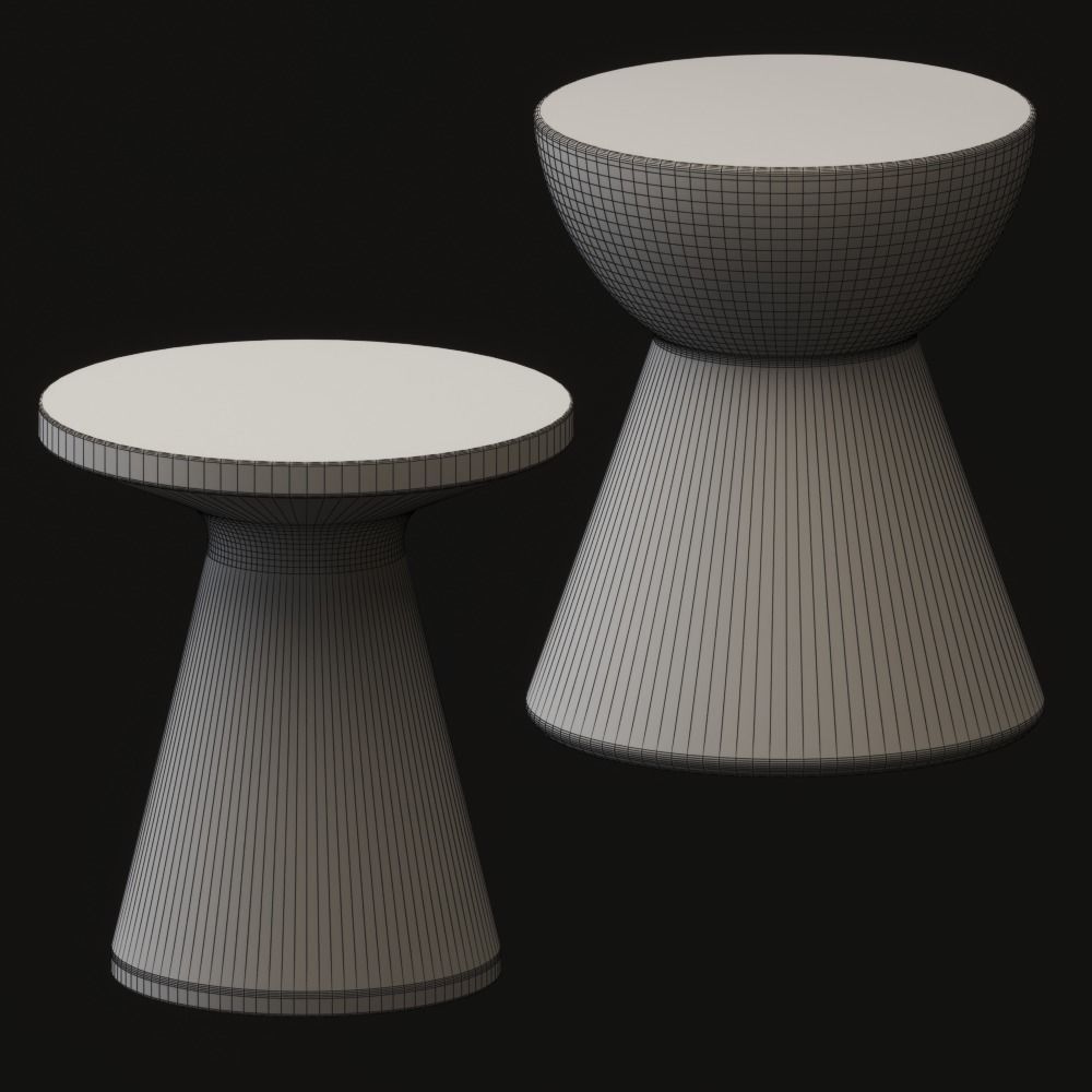 Pfeifer studio - concrete coffee tables 3D model_1