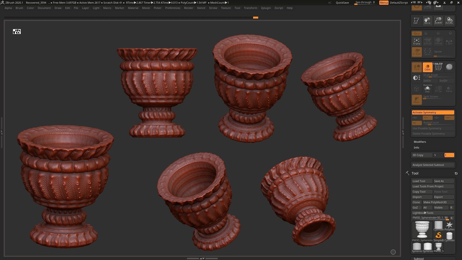 classic vase 3d print model 03 3D print model_3