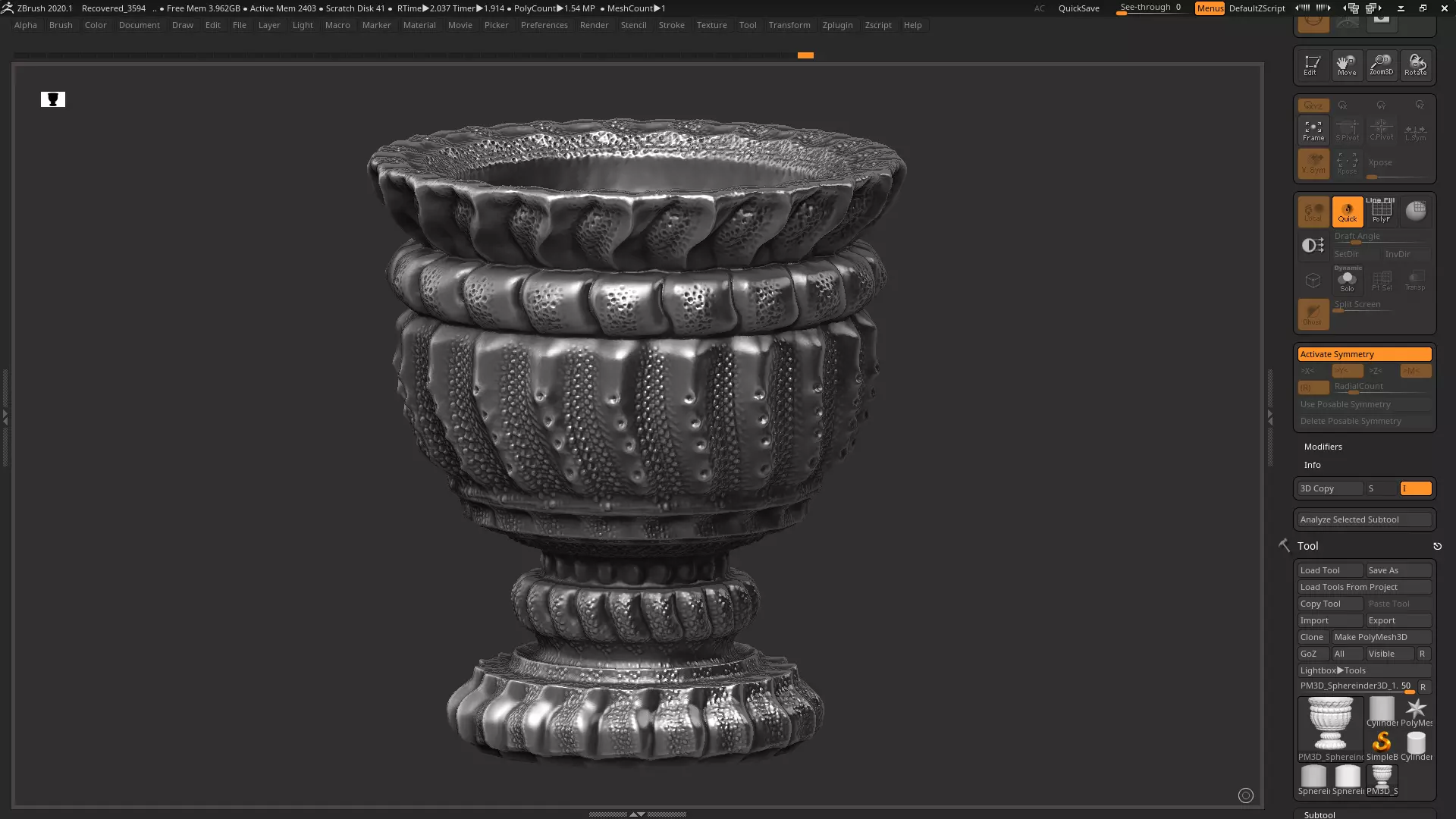 classic vase 3d print model 03 3D print model_0