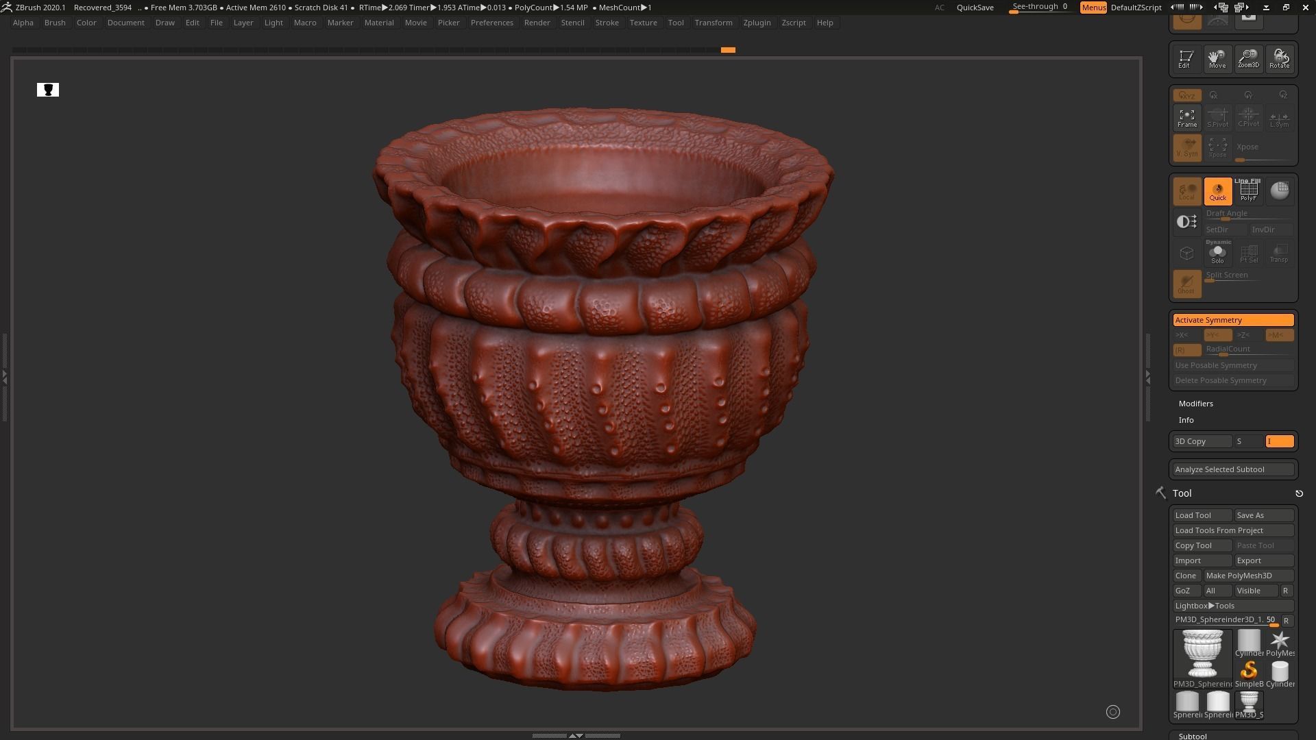 classic vase 3d print model 03 3D print model_2