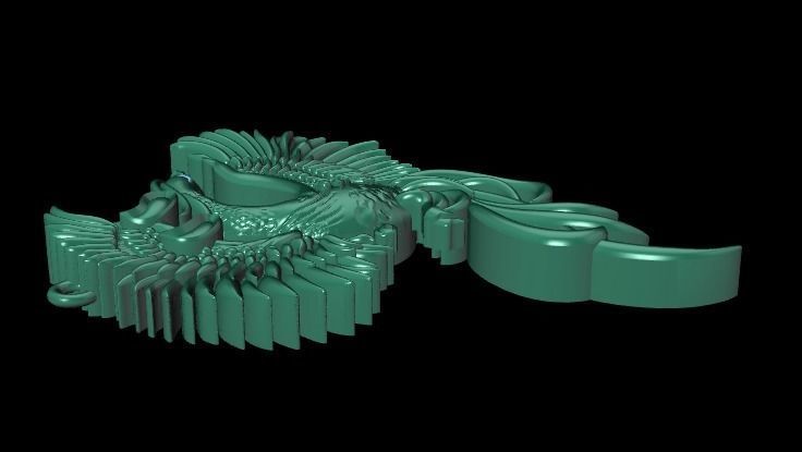 Phoenix Pendant 3D print model_11