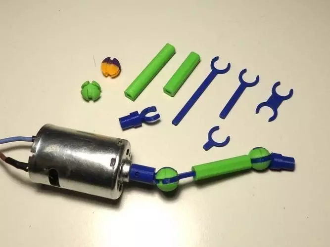 Spherical Gimbal - Cardanic Joint Free 3D print model