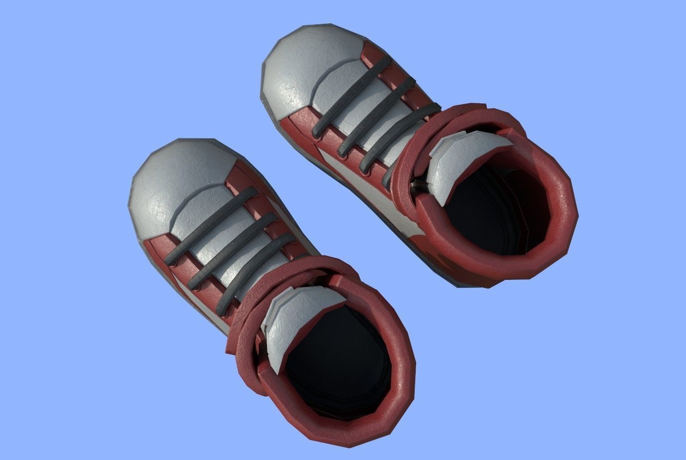 cartoon shoes Low-poly 3D model_20