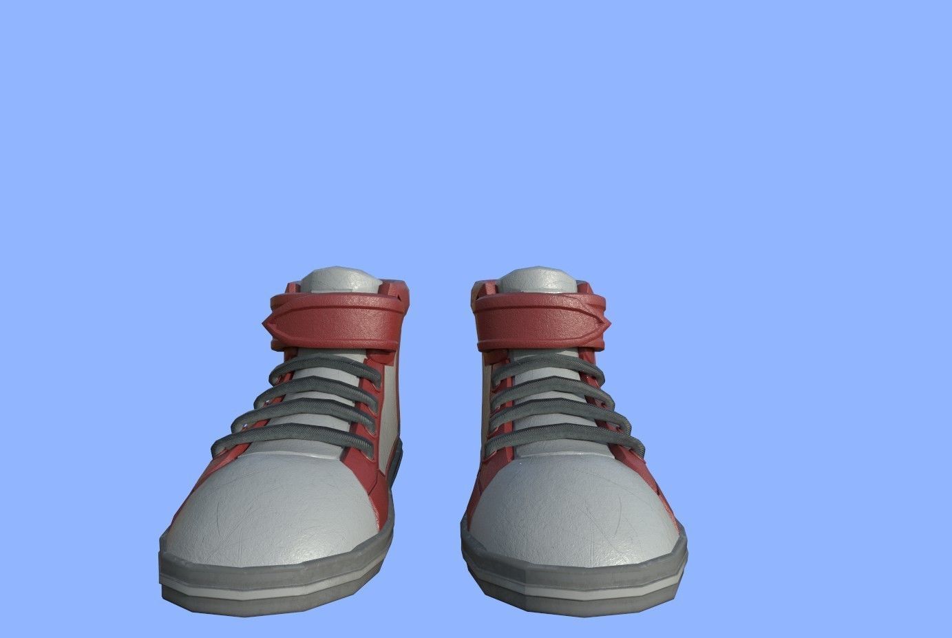 cartoon shoes Low-poly 3D model_16